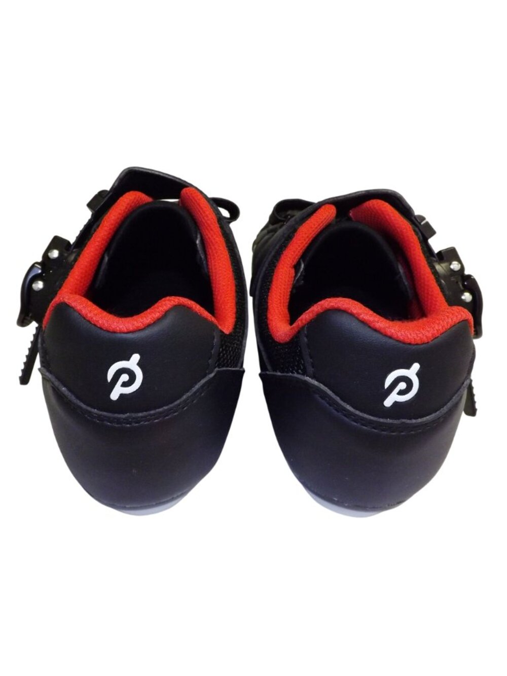 Peloton Size 39 Cycling Black White Bike Shoes US Women’s 8 With Cleats - Picture 3 of 10